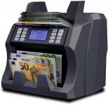 Detectalia V100 - Contadora de billetes con función de valor para billetes mixtos de 4 divisas EUR, GBP, PLN y CZK - 27 x 21 x 24 cm