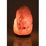 Lámpara de sal de roca rosa