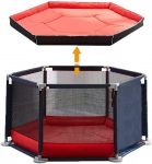  Star Ibaby Parque de Bebés Ultraligero Oxford + Nueva Alfombra Soft Diseño Antideslizante.