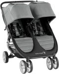  Baby Jogger City Mini 2 Cochecito doble | Cochecito doble ligero, plegable y compacto | Pizarra (gris)