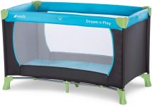 Hauck Cuna de Viaje Dream N Play, para Bebes y Niños de Nacimiento hasta 15 kg, 120 x 60 cm, Plegable, Compacta, Ligera, Incluido Bolsa de Transporte, Azul