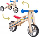  BIKESTAR 2 in 1 Bicicleta sin Pedales Madera para niños y niñas Bici Ajustable 7 Pulgadas | Bicicleta y Triciclo Mini a Partir de 1-1,5 años | 7"...